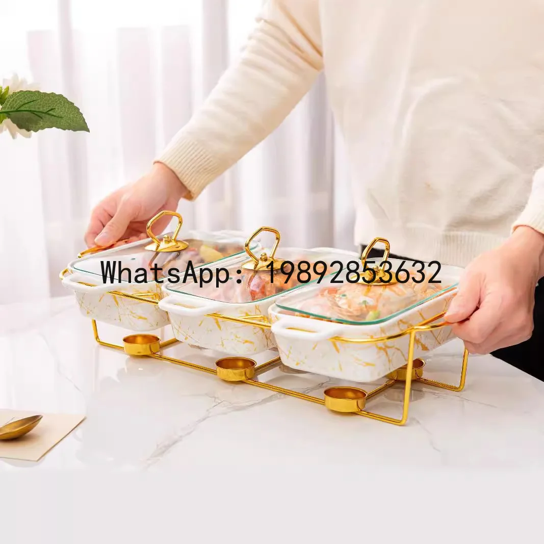 Casserole three grids double ear ceramic baking dish marble pattern heated soup pot dry pot 3pcs bake ware
Casserole three grids double ear ceramic baking dish marble pattern heated soup pot dry pot 3pcs bake ware