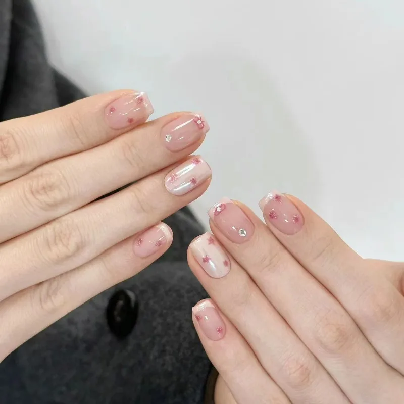 False Nails Fake Nails Full Cover Press on Nails Diy Pure Handmade Removable Reusable Diamond 10Pcs/Set Cute Heart Bow
False Nails Fake Nails Full Cover Press on Nails Diy Pure Handmade Removable Reusable Diamond 10Pcs/Set Cute Heart Bow