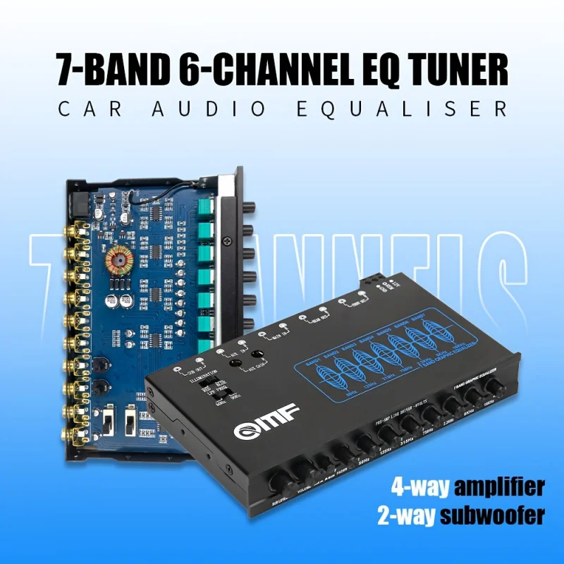 72-band car audio equalizer6RoadRCAOutput and4/2Channel Amplifier - EQTuned frequency divider、Subwoofer control,Suitable for all
72-band car audio equalizer6RoadRCAOutput and4/2Channel Amplifier - EQTuned frequency divider、Subwoofer control,Suitable for all