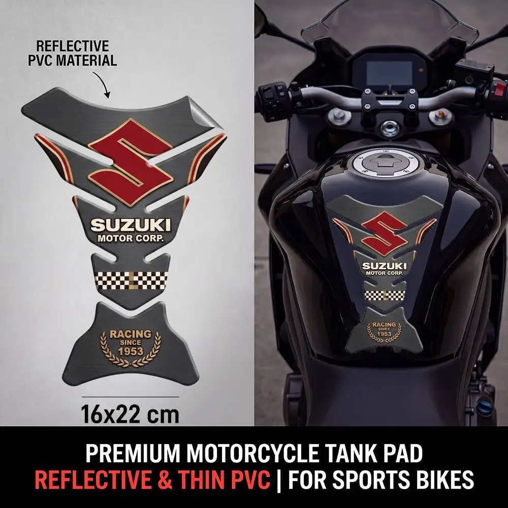 FOR SUZUKI Motorcycle PVC Tank Pad Tank Cap Protector Racing Sticker Universal
FOR SUZUKI Motorcycle PVC Tank Pad Tank Cap Protector Racing Sticker Universal