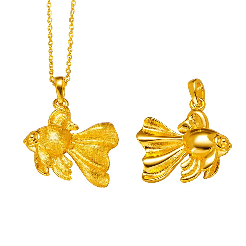 Real 18kt Gold Color Cute Goldfish Pendant Necklace for Women Solid Color Chain Earring Wedding Jewelry Gifts
Real 18kt Gold Color Cute Goldfish Pendant Necklace for Women Solid Color Chain Earring Wedding Jewelry Gifts