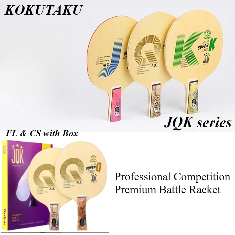 Original KOKUTAKU TULPE Ping Pong Blade 7 Wood 2 Carbon FL & CS with Box Fiber Advanced Blade Professinal Table Tennis Racket
Original KOKUTAKU TULPE Ping Pong Blade 7 Wood 2 Carbon FL & CS with Box Fiber Advanced Blade Professinal Table Tennis Racket