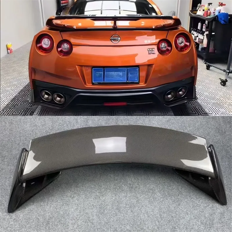 For GTR R35 Tommy Kaira Real Carbon Fiber Tail Wing Wing Rear Trunk Lip Car Accessories Refit Decoration Spoiler Kit
For GTR R35 Tommy Kaira Real Carbon Fiber Tail Wing Wing Rear Trunk Lip Car Accessories Refit Decoration Spoiler Kit