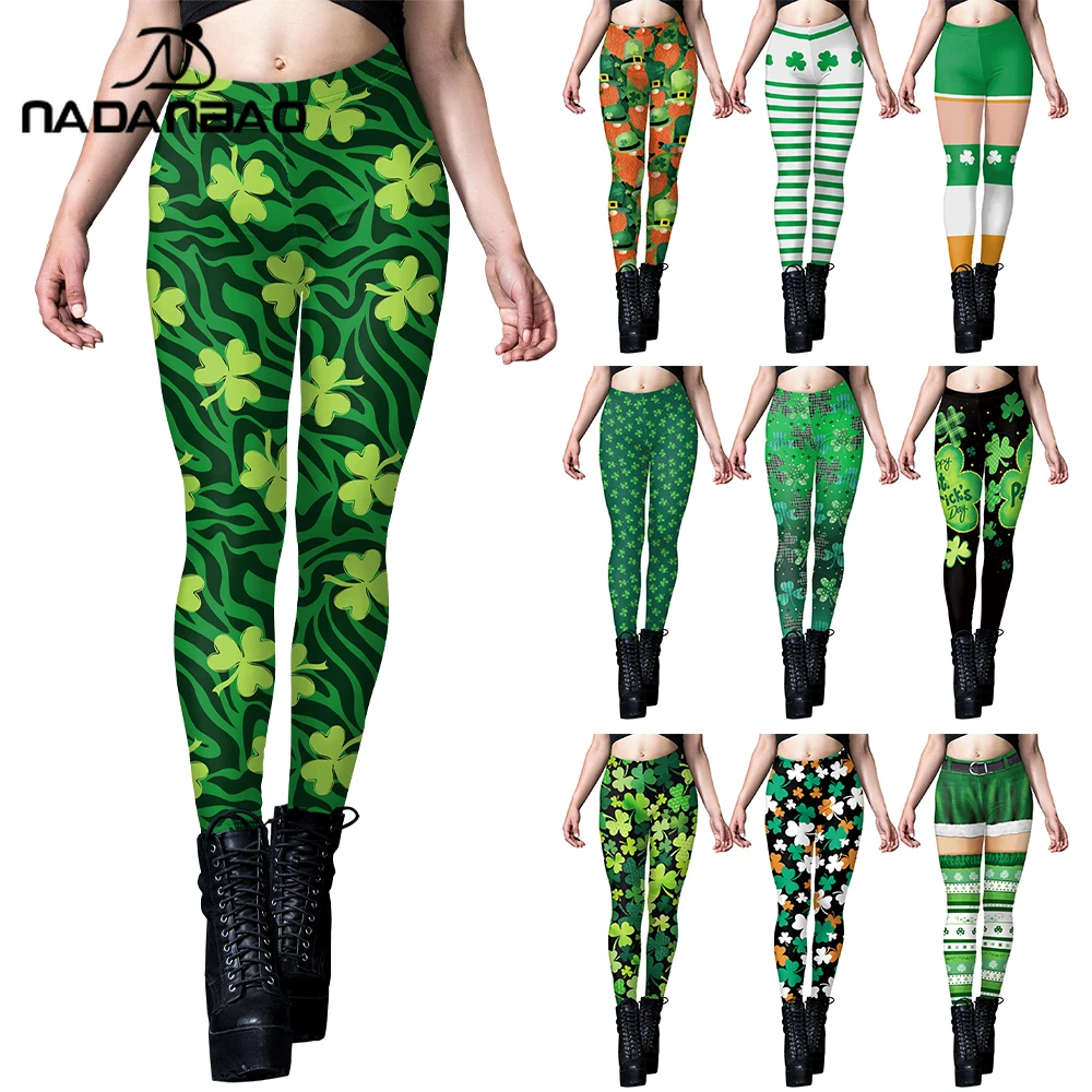 Nadanbao Leprechaun Shamrocks Print Leggings St. Patrick's Day Pants Women's Elastic Sexy Slim Tight Outdoor Fitness Trousers
Nadanbao Leprechaun Shamrocks Print Leggings St. Patrick's Day Pants Women's Elastic Sexy Slim Tight Outdoor Fitness Trousers