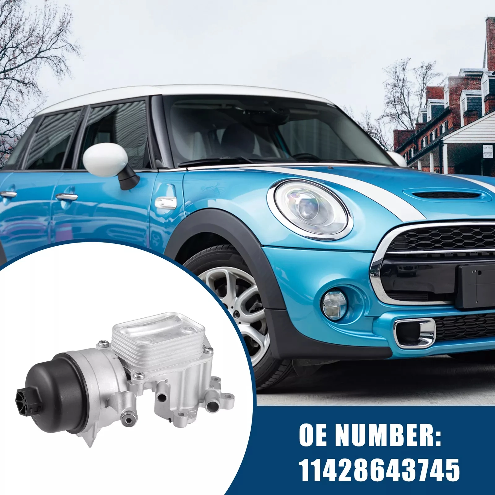 Масляный радиатор для BMW Mini Cooper Hatchback, 11428643745; 11427583112
Масляный радиатор для BMW Mini Cooper Hatchback, 11428643745; 11427583112