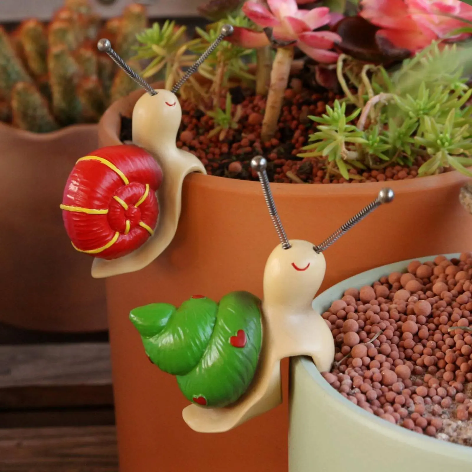 2 Pieces Resin Snail Figurine Set Bright Hues Snail Pot Climbers Flowerpot Decoration Hand-Painted for Gardeners, Patio, Lawn
2 Pieces Resin Snail Figurine Set Bright Hues Snail Pot Climbers Flowerpot Decoration Hand-Painted for Gardeners, Patio, Lawn