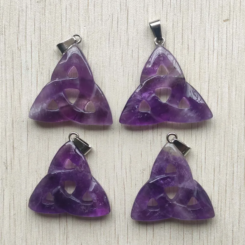 Fashion Natural amethysts Stone Hollow triangle charms pendants fit necklace jewelry making 4pcs/lot Wholesale free shipping
Fashion Natural amethysts Stone Hollow triangle charms pendants fit necklace jewelry making 4pcs/lot Wholesale free shipping