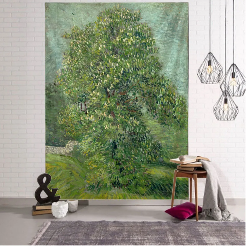Tree tapestry, landscape oil painting, wall hanging cloth, bed sheets, art decoration, dormitory, living room, wall decoration
Tree tapestry, landscape oil painting, wall hanging cloth, bed sheets, art decoration, dormitory, living room, wall decoration