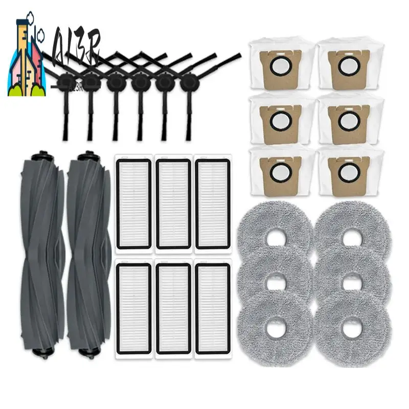 A13R-For Dreame L20 Ultra / L30 Ultra / X20 Pro Robot Vacuum Parts Main Side Brush HEPA Filter Mop Pad Dust Bags Accessories
A13R-For Dreame L20 Ultra / L30 Ultra / X20 Pro Robot Vacuum Parts Main Side Brush HEPA Filter Mop Pad Dust Bags Accessories