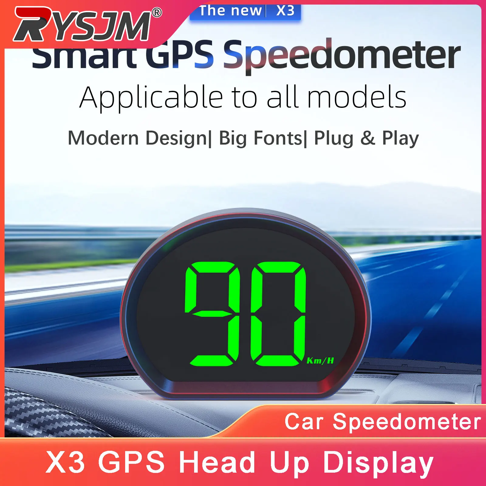 Универсальный автомобильный цифровой GPS-спидометр HUD (проекционный дисплей) с большим шрифтом, отображающий скорость в км/ч, для всех автомобилей и грузовиков.
Универсальный автомобильный цифровой GPS-спидометр HUD (проекционный дисплей) с большим шрифтом, отображающий скорость в км/ч, для всех автомобилей и грузовиков.