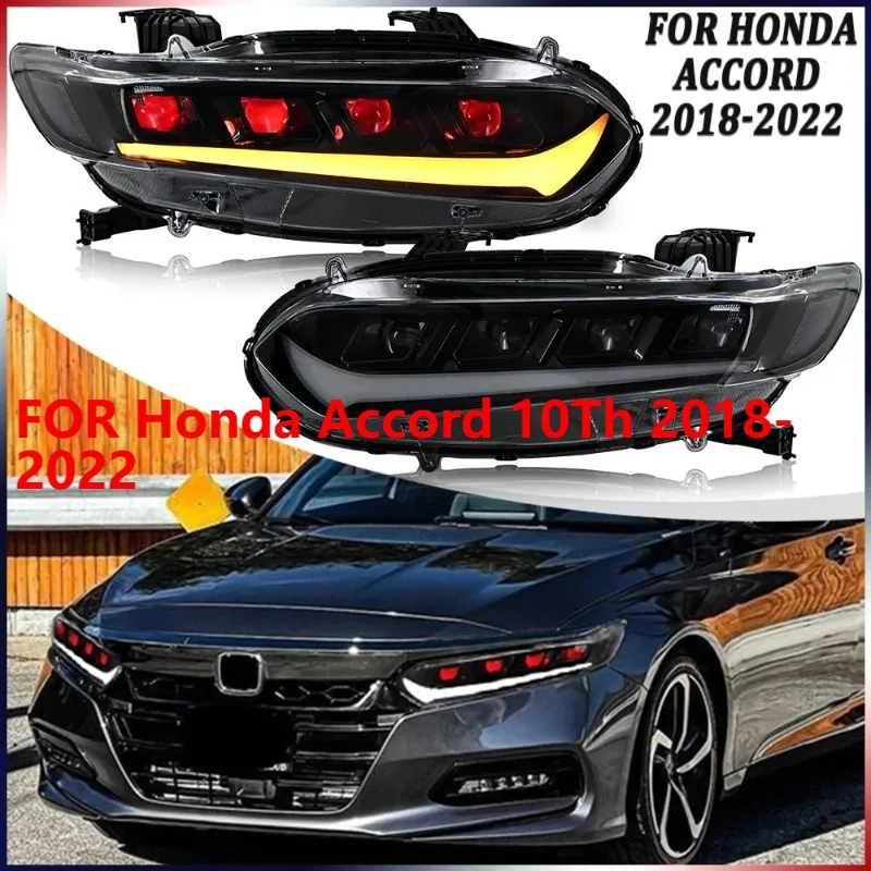 Для Honda Accord 10th 2018-2022 1 комплект светодиодных фар Devil Eye DRL в сборе 
Для Honda Accord 10th 2018-2022 1 комплект светодиодных фар Devil Eye DRL в сборе