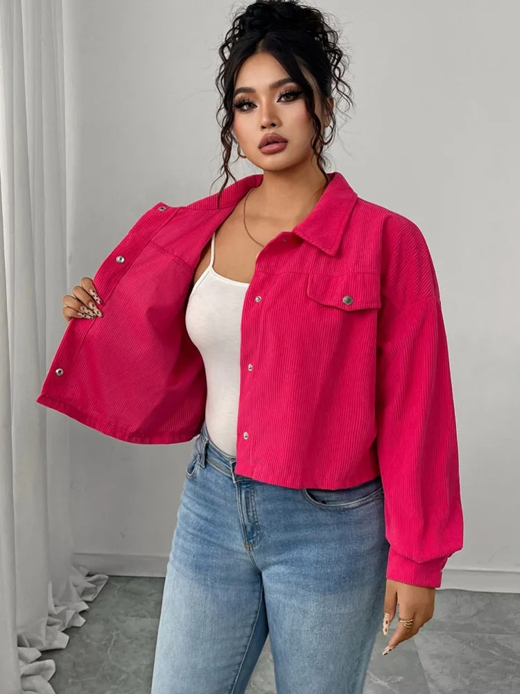 Женские вельветовые куртки-карго, осенняя теплая повседневная верхняя одежда на пуговицах с карманами, легкая уличная уличная уличная мода
Женские вельветовые куртки-карго, осенняя теплая повседневная верхняя одежда на пуговицах с карманами, легкая уличная уличная уличная мода