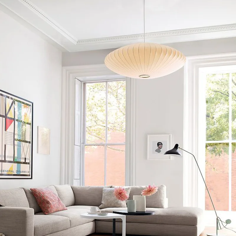 Nordic designer Handmade silk chandelier Japanese Style Wabi-sabi living room dining room cream style Silk pendant lamps
Nordic designer Handmade silk chandelier Japanese Style Wabi-sabi living room dining room cream style Silk pendant lamps