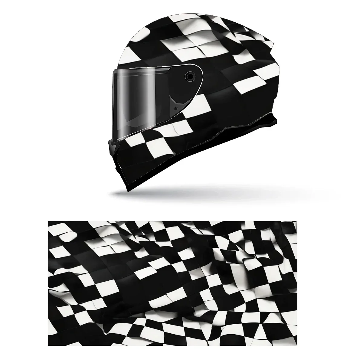 Retro Checkered Squares Full Helmet Wrap Sticker Motorcycle Helmet Racing Graphic Decal Vinyl Wrap Helmet Decorative Sticker
Retro Checkered Squares Full Helmet Wrap Sticker Motorcycle Helmet Racing Graphic Decal Vinyl Wrap Helmet Decorative Sticker