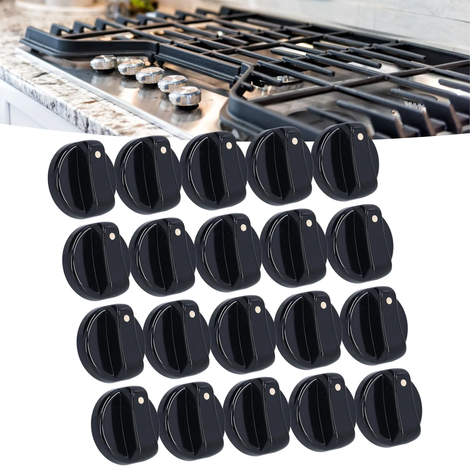 20PCS 8mm Universal Kitchen Range Control Knob ABS for Gas Stove Microwave Oven Water Heater Control Knob
20PCS 8mm Universal Kitchen Range Control Knob ABS for Gas Stove Microwave Oven Water Heater Control Knob