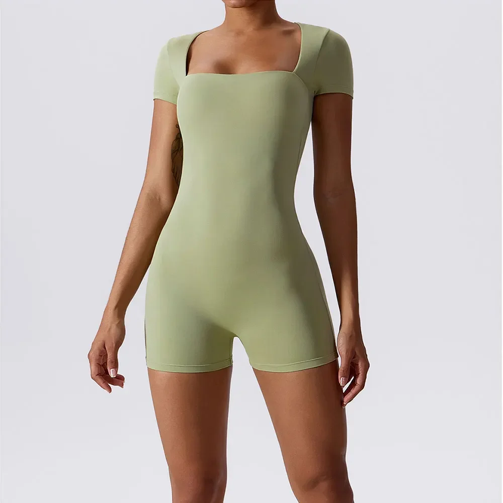 Summer Yoga Suit Women's Short One Piece Sports Suit Short Sleeve Gym Clothes Push Up Training Fitness Yoga Bodysuit Sportswear
Summer Yoga Suit Women's Short One Piece Sports Suit Short Sleeve Gym Clothes Push Up Training Fitness Yoga Bodysuit Sportswear