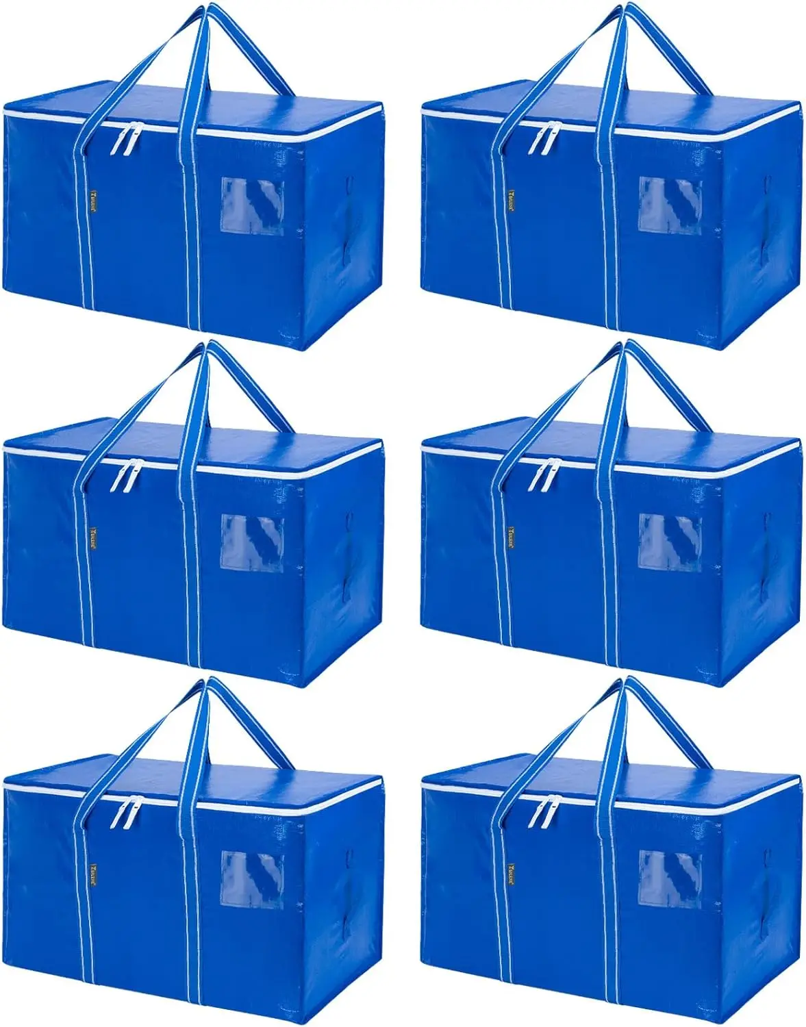 6-Pack Oversized Moving Bags with Reinforced Handles, Heavy-Duty Storage Tote for Clothes, Moving
6-Pack Oversized Moving Bags with Reinforced Handles, Heavy-Duty Storage Tote for Clothes, Moving