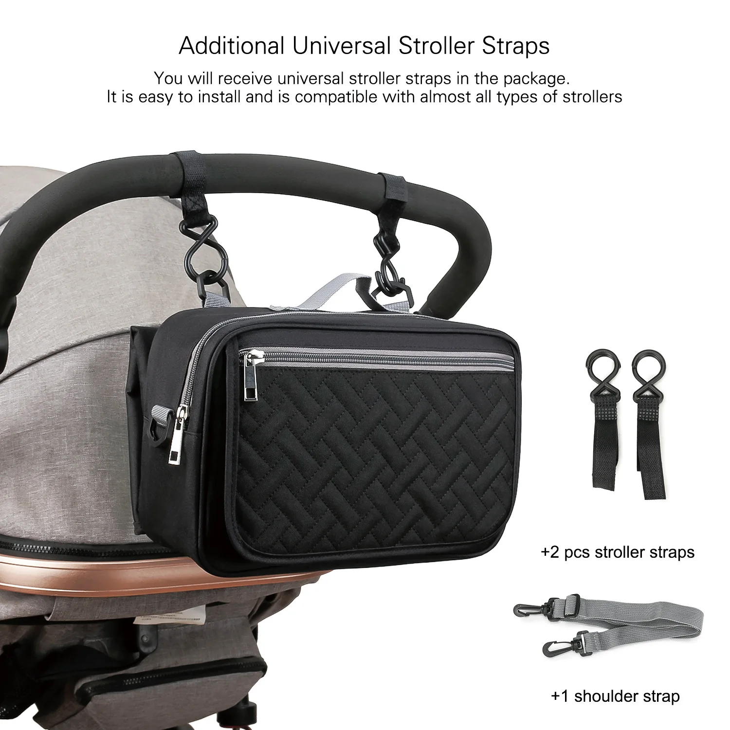 Small Diaper Bag Mom's Travel Multifunctional Baby Stroller Bag Diaper Organizer Caddy with Changing Mat Stroller Straps
Small Diaper Bag Mom's Travel Multifunctional Baby Stroller Bag Diaper Organizer Caddy with Changing Mat Stroller Straps