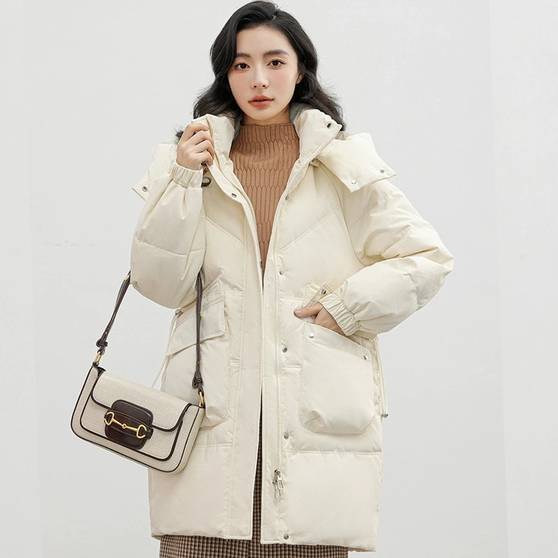 Women's Hooded Down Cotton Coat 2025 Winter Long Top Puffer Jacket Thick Warm Parkas Slim Fit Waist Casual Outdoor Hooded Jacket
Women's Hooded Down Cotton Coat 2025 Winter Long Top Puffer Jacket Thick Warm Parkas Slim Fit Waist Casual Outdoor Hooded Jacket