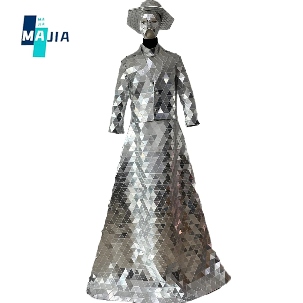 Ladies Mirror Stilts Costumes Celebration Event Costumes Stage Costume Customized Nightclub Bar Stage Performance
Ladies Mirror Stilts Costumes Celebration Event Costumes Stage Costume Customized Nightclub Bar Stage Performance