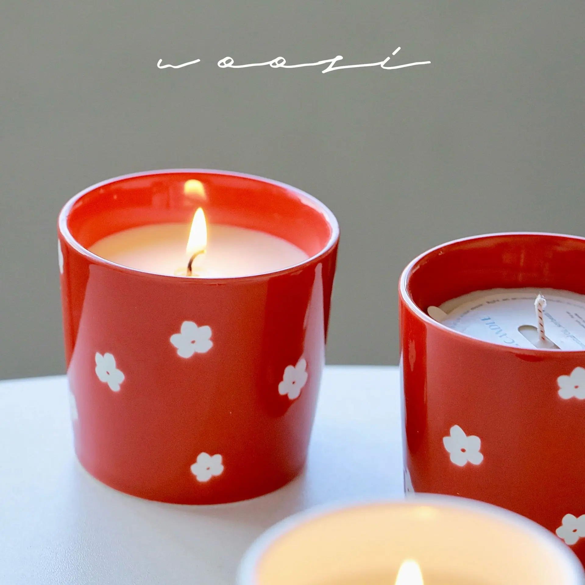 Scented Candle Ceramic Wedding Gift Red Cup Handmade Aromatherapy Candle Home Decoration
Scented Candle Ceramic Wedding Gift Red Cup Handmade Aromatherapy Candle Home Decoration