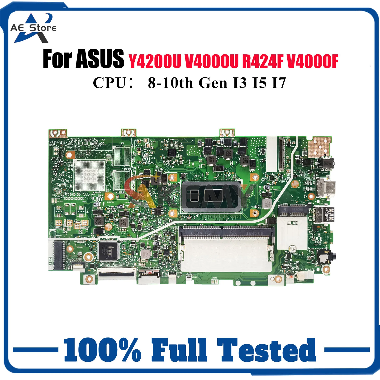 X412FA Laptop Motherboard For ASUS X412FAC V4000F V4000U X412FL X412F Y4200U X412FJC X412FLG R424F Mainboard With I3 I5 I7 CPU
X412FA Laptop Motherboard For ASUS X412FAC V4000F V4000U X412FL X412F Y4200U X412FJC X412FLG R424F Mainboard With I3 I5 I7 CPU