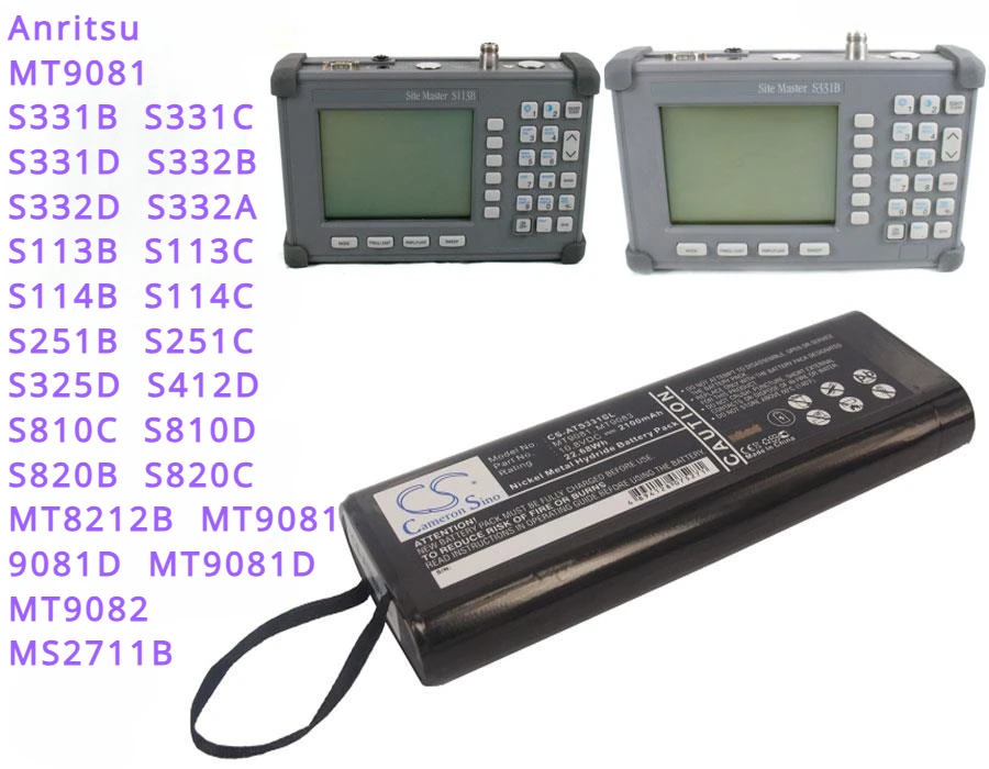 Cameron Sino 2100 мАч аккумулятор MT9081 Для Anritsu S331B,S331C,S331D,S332A,S332B,S332D,S113C,S114B,S113B,S114C,S251B,S251C
Cameron Sino 2100 мАч аккумулятор MT9081 Для Anritsu S331B,S331C,S331D,S332A,S332B,S332D,S113C,S114B,S113B,S114C,S251B,S251C