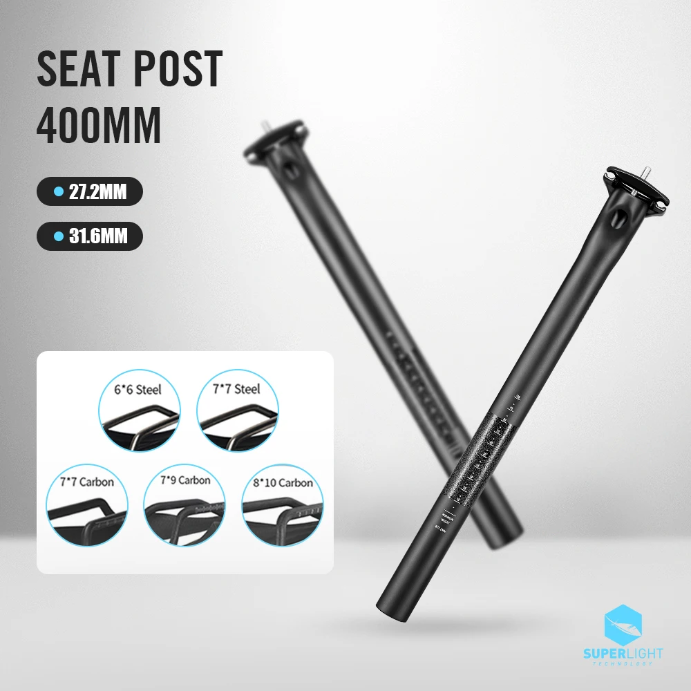 LEXON Carbon Seatpost 27.2mm 31.6mm 0mm Offset 400mm Ultralight Aero Hollow Durable MTB Road Bike Seat Tube Cycling Parts
LEXON Carbon Seatpost 27.2mm 31.6mm 0mm Offset 400mm Ultralight Aero Hollow Durable MTB Road Bike Seat Tube Cycling Parts