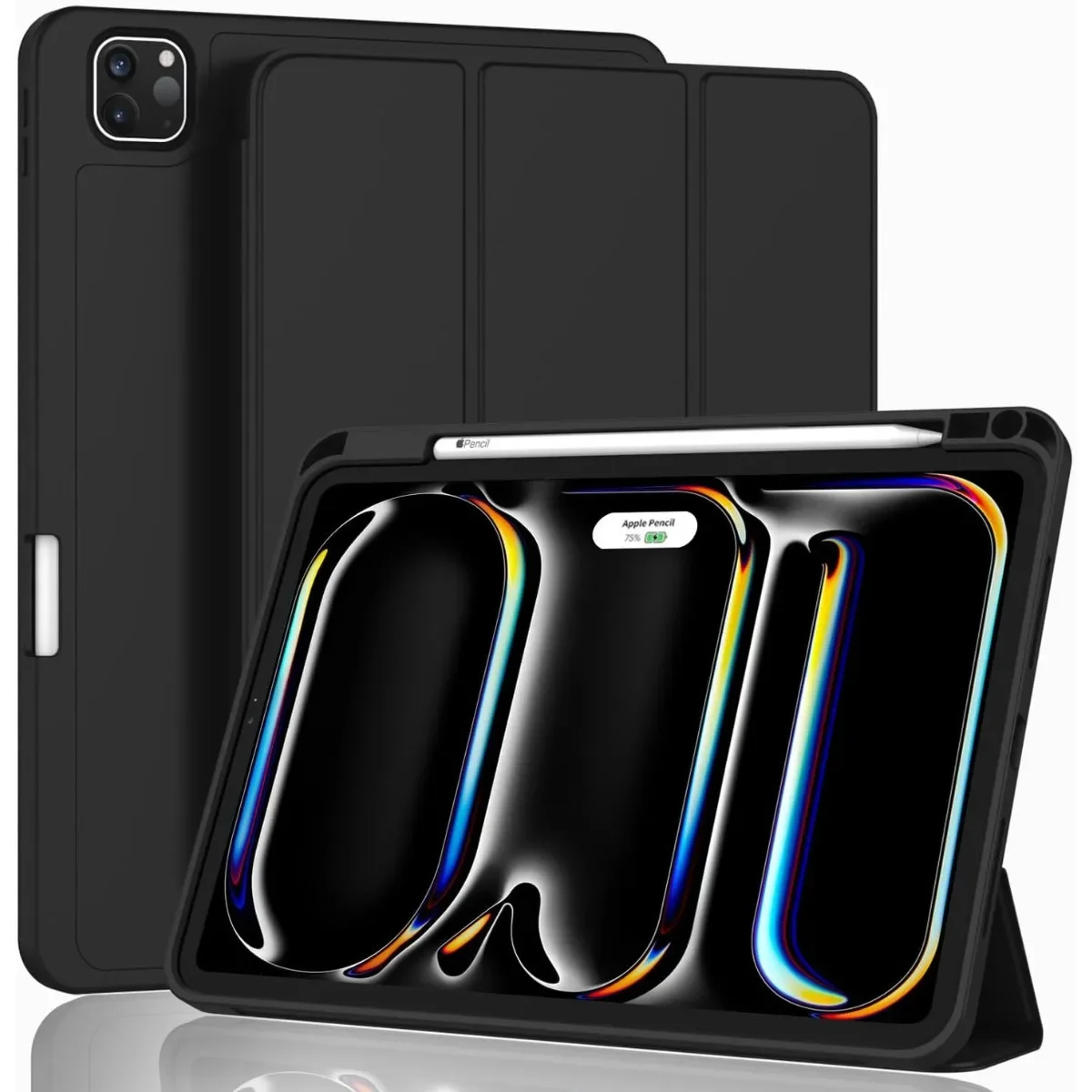 iPad Pro 11 Inch Case (M4) 2024 5th Gen (Model: A2836/A2837/A3006), Trifold Stand Smart Cover with Pencil Holder Soft TPU Back
iPad Pro 11 Inch Case (M4) 2024 5th Gen (Model: A2836/A2837/A3006), Trifold Stand Smart Cover with Pencil Holder Soft TPU Back