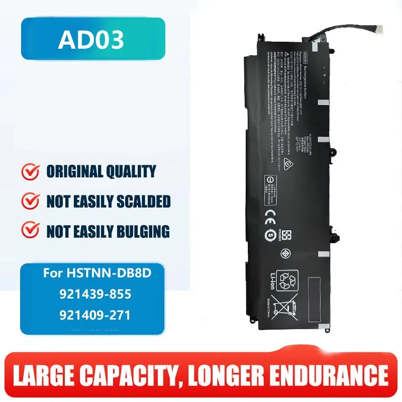 Replacement Battery For AD03XL AD03 Battery for HSTNN-DB8D 921439-855 921409-271
Replacement Battery For AD03XL AD03 Battery for HSTNN-DB8D 921439-855 921409-271