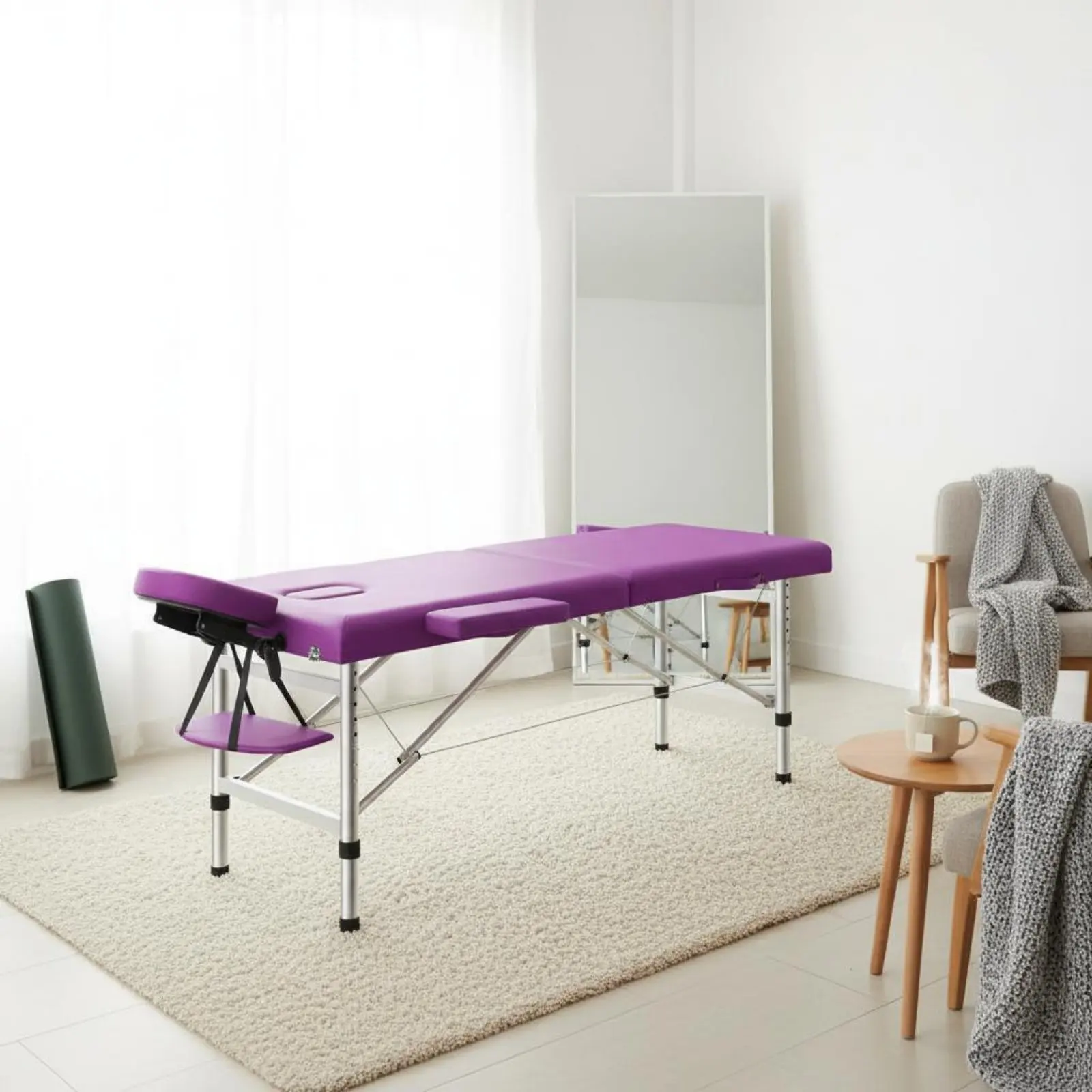 Portable Massage Bed Sturdy Duty Portable Physical Treatment Bed Health Equipment Padded Padding for Estheticians, Salon
Portable Massage Bed Sturdy Duty Portable Physical Treatment Bed Health Equipment Padded Padding for Estheticians, Salon