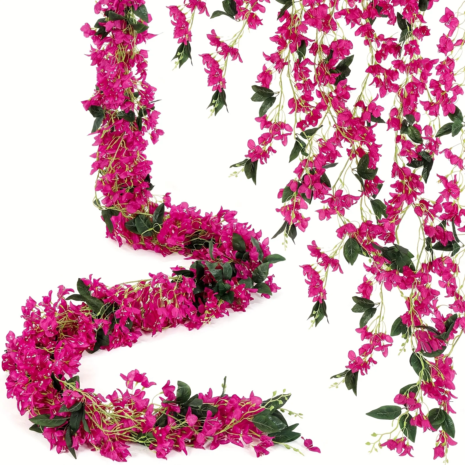 12pcs Artificial Bougainvillea Flowers Garland Totally 70.87ft Fake Silk Bougainvillea Vines Long Plant Faux Wreaths for Centerpieces Runner Wedding Arch Wall(Plum Purple)
12pcs Artificial Bougainvillea Flowers Garland Totally 70.87ft Fake Silk Bougainvillea Vines Long Plant Faux Wreaths for Centerpieces Runner Wedding Arch Wall(Plum Purple)