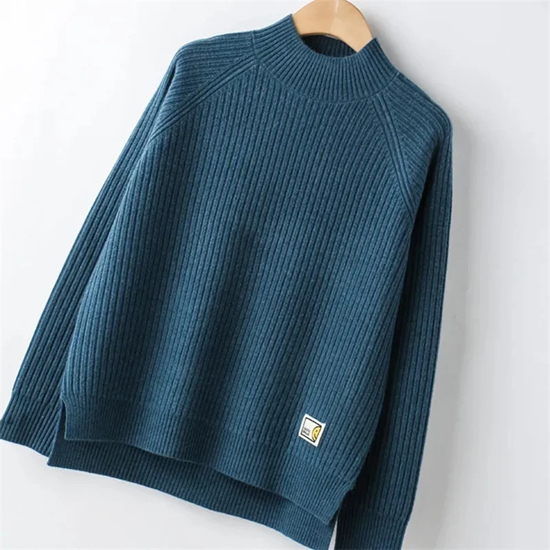 2022 Women Autumn Winter Thick Half Turtleneck Stretch Sweaters Solid Pullover Knitted Bottoming Shirt Lady Warm Tops 80KG Wear
2022 Women Autumn Winter Thick Half Turtleneck Stretch Sweaters Solid Pullover Knitted Bottoming Shirt Lady Warm Tops 80KG Wear
