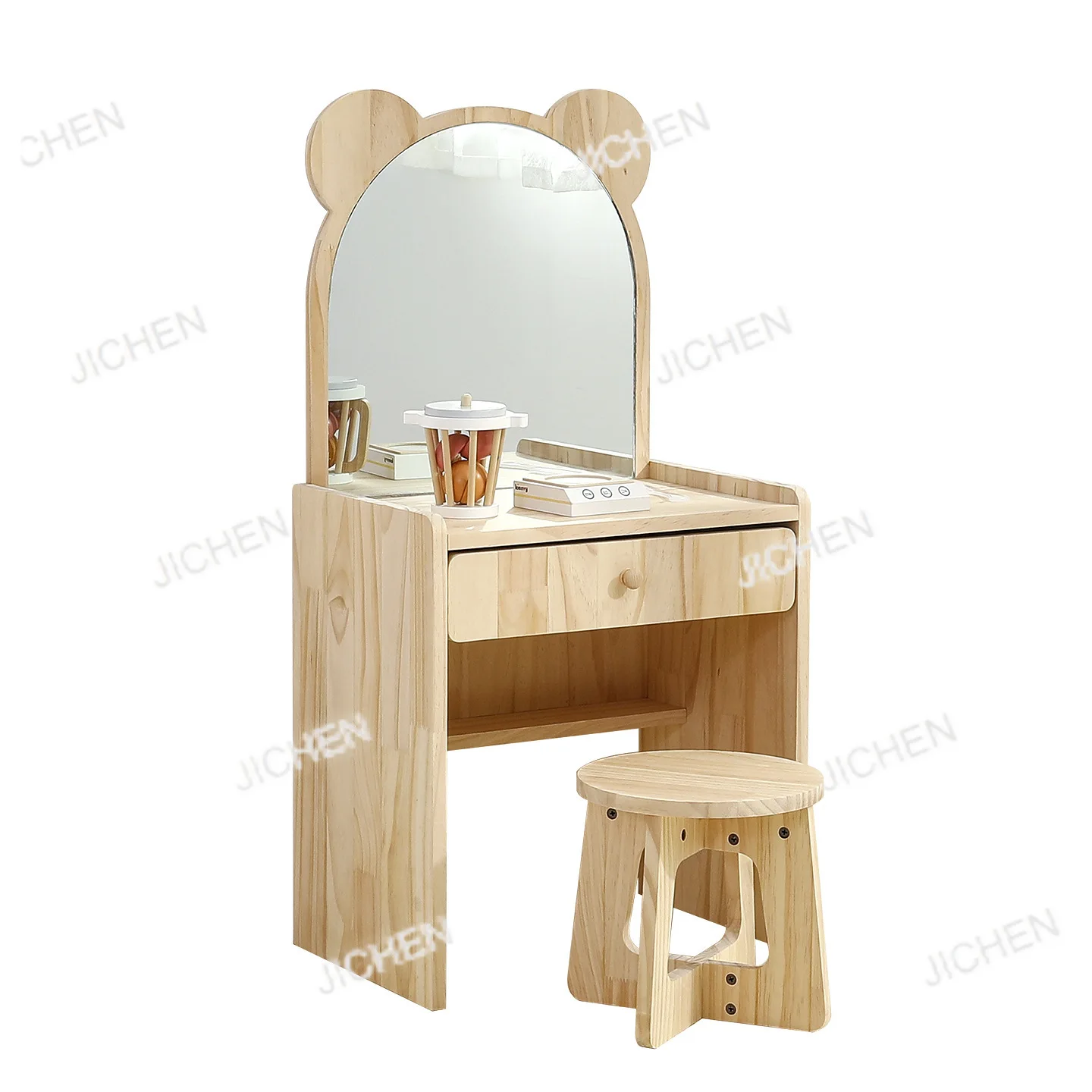 JC Log туалетный столик для спальни, простой маленький прикроватный туалетный столик для девочек, имитация туалетного столика
JC Log туалетный столик для спальни, простой маленький прикроватный туалетный столик для девочек, имитация туалетного столика