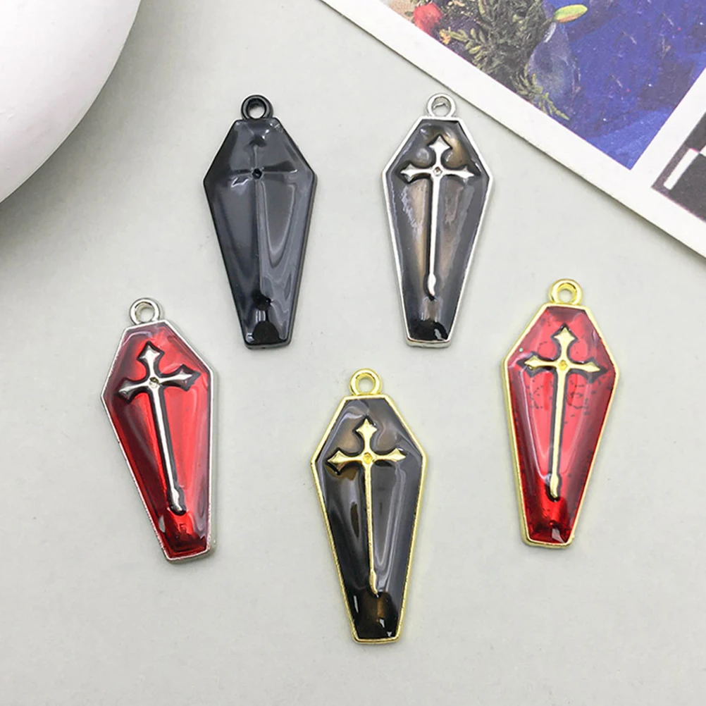 10Pcs Coffin Cross Pendants Alloy Halloween Gothic Jewelry Making Necklace Decorations Mix Color Charms DIY Accessories
10Pcs Coffin Cross Pendants Alloy Halloween Gothic Jewelry Making Necklace Decorations Mix Color Charms DIY Accessories
