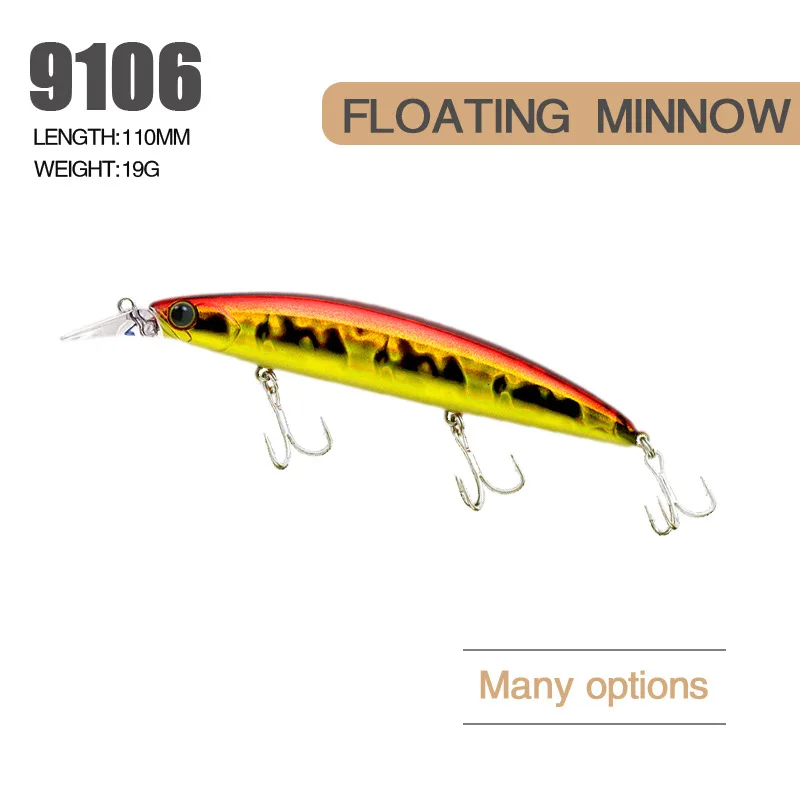 Minnow fishing lure 110mm 19g Professional Seawater Long Casting Lure Floating Wobblers Artificial Seabass Flounder carp Bait
Minnow fishing lure 110mm 19g Professional Seawater Long Casting Lure Floating Wobblers Artificial Seabass Flounder carp Bait