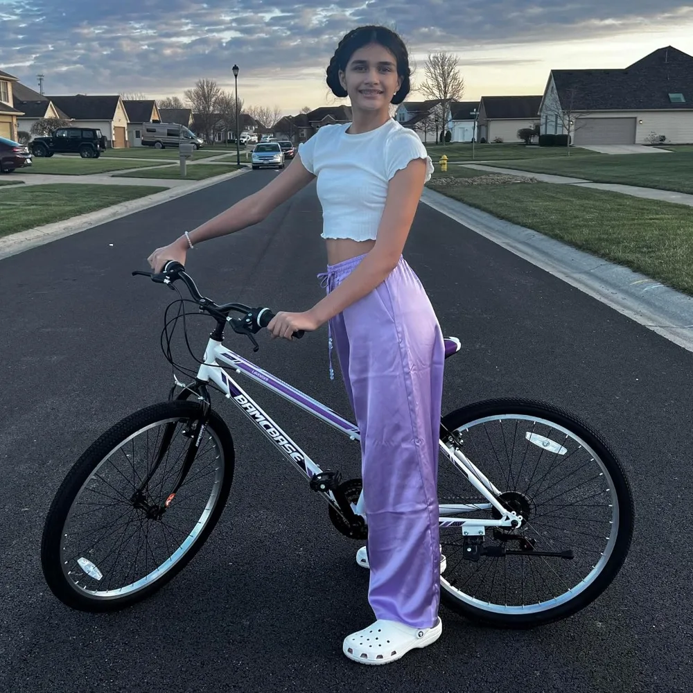 Womens Mountain Bike, 24 26 Inch 21 Speeds Hybrid Commuter Bicycle for Adults, Sport Hardtail Trail MTB
Womens Mountain Bike, 24 26 Inch 21 Speeds Hybrid Commuter Bicycle for Adults, Sport Hardtail Trail MTB