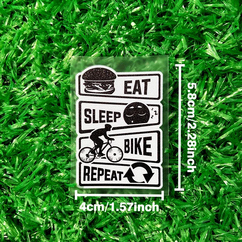 1PC Eat Sleep Bike Repeat Waterproof Vinyl Sticker, Decals for MTB Bicycle Handlebars Top Tube Motorcycle Accessories
1PC Eat Sleep Bike Repeat Waterproof Vinyl Sticker, Decals for MTB Bicycle Handlebars Top Tube Motorcycle Accessories