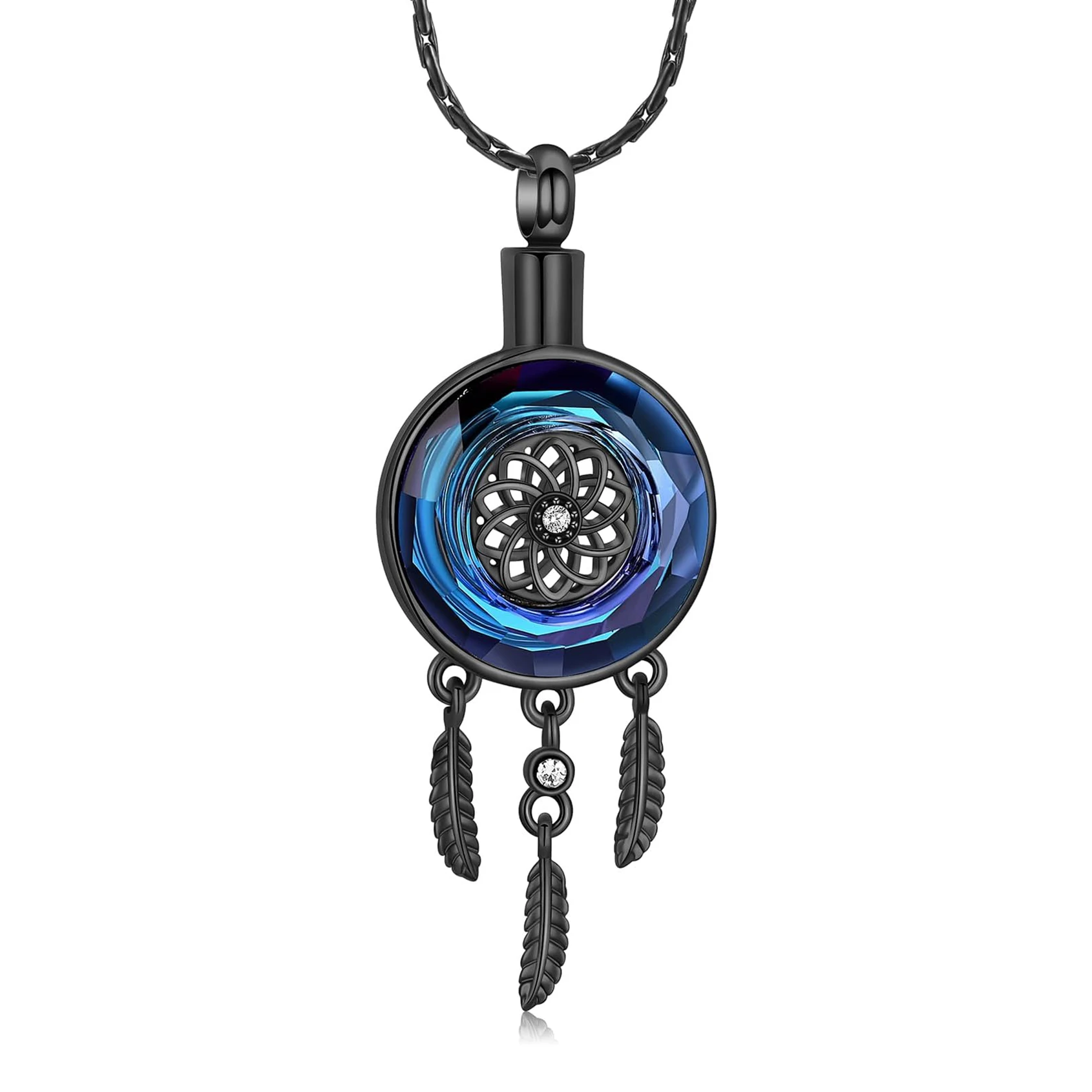 Circle of Life Dreamcatcher Cremation Jewelry for Ashes Stainless Steel Crystal Pendant Urn Necklace Keepsake Human Pet Memorial
Circle of Life Dreamcatcher Cremation Jewelry for Ashes Stainless Steel Crystal Pendant Urn Necklace Keepsake Human Pet Memorial