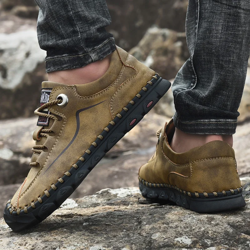 New Large Size Men's 100% Cowhide Leather Shoes Fashion Casual Comfortable Sneakers Men's High Quality Leather Shoes
New Large Size Men's 100% Cowhide Leather Shoes Fashion Casual Comfortable Sneakers Men's High Quality Leather Shoes