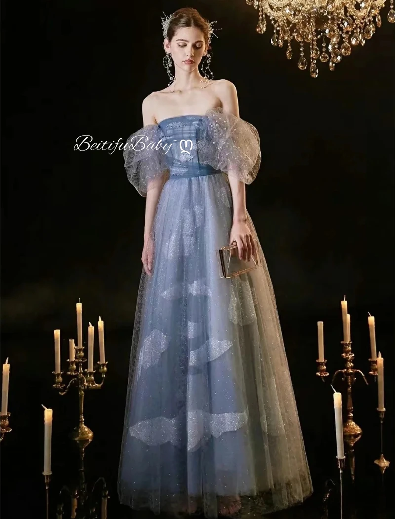 BeitifuBaby Elegant Evening Dress for Women 드레스 스커트 Pearl Off The Shoulder Banquet Gown Princess Style Dresses Vestido De Fiesta
BeitifuBaby Elegant Evening Dress for Women 드레스 스커트 Pearl Off The Shoulder Banquet Gown Princess Style Dresses Vestido De Fiesta
