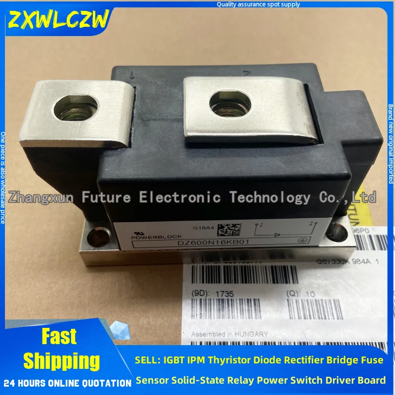 TZ500N12KOF DZ600N16KB01 DZ540N18KB01 DZ600N12KB01 NEW IGBT MODULE
TZ500N12KOF DZ600N16KB01 DZ540N18KB01 DZ600N12KB01 NEW IGBT MODULE