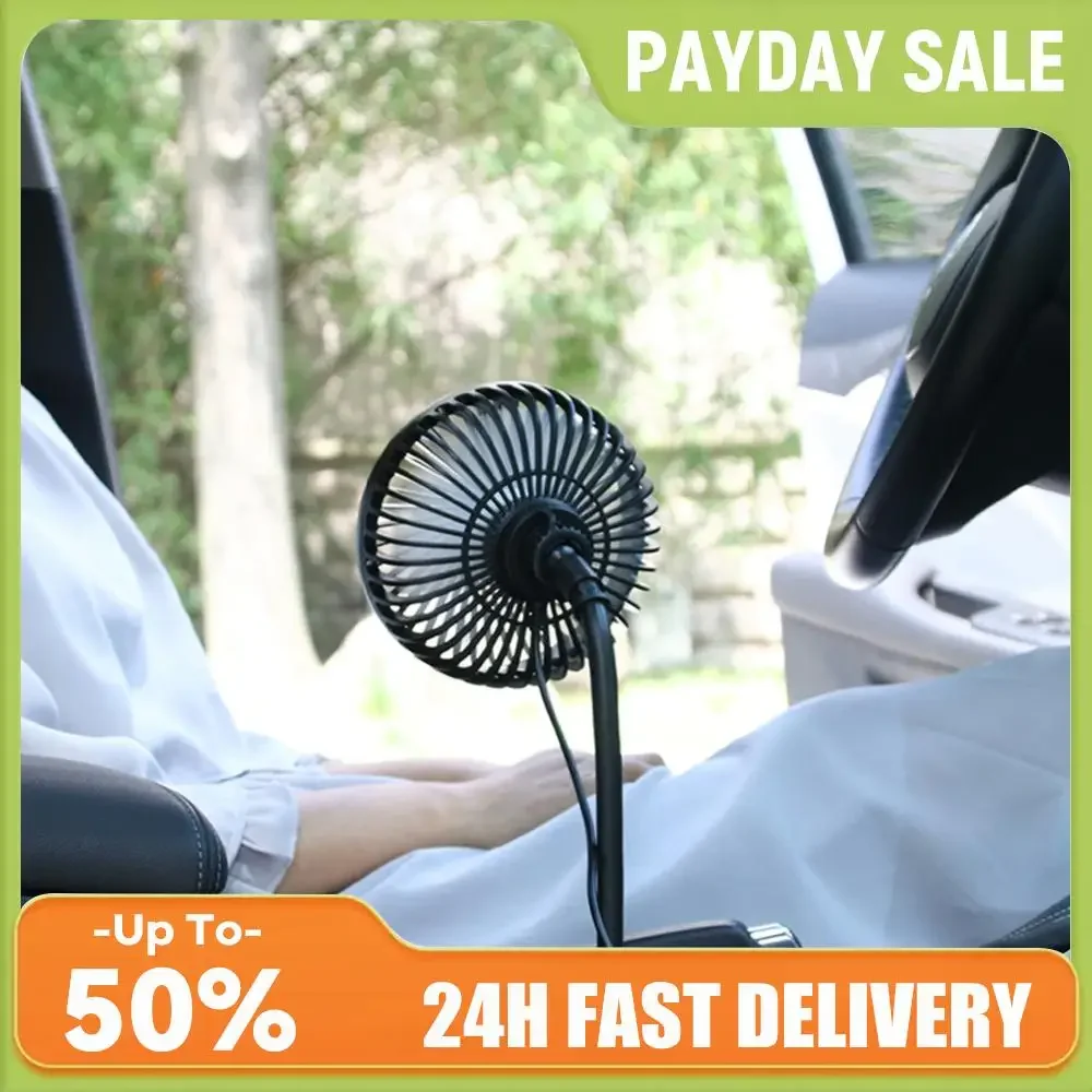 USB 3 Speed Car Cooling Fan Powerful Quiet Auto Cooler Fan Rotatable for Car Van Truck SUV RV
USB 3 Speed Car Cooling Fan Powerful Quiet Auto Cooler Fan Rotatable for Car Van Truck SUV RV