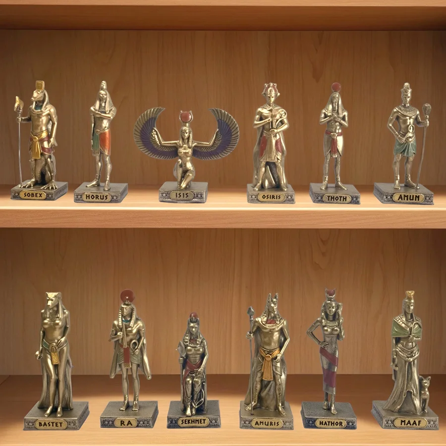 12piece/set Egyptian Pharaoh Statue Unique Mummy and Sphinx Sculpture Mythical Pharaoh Ornaments Household Statue Collection
12piece/set Egyptian Pharaoh Statue Unique Mummy and Sphinx Sculpture Mythical Pharaoh Ornaments Household Statue Collection