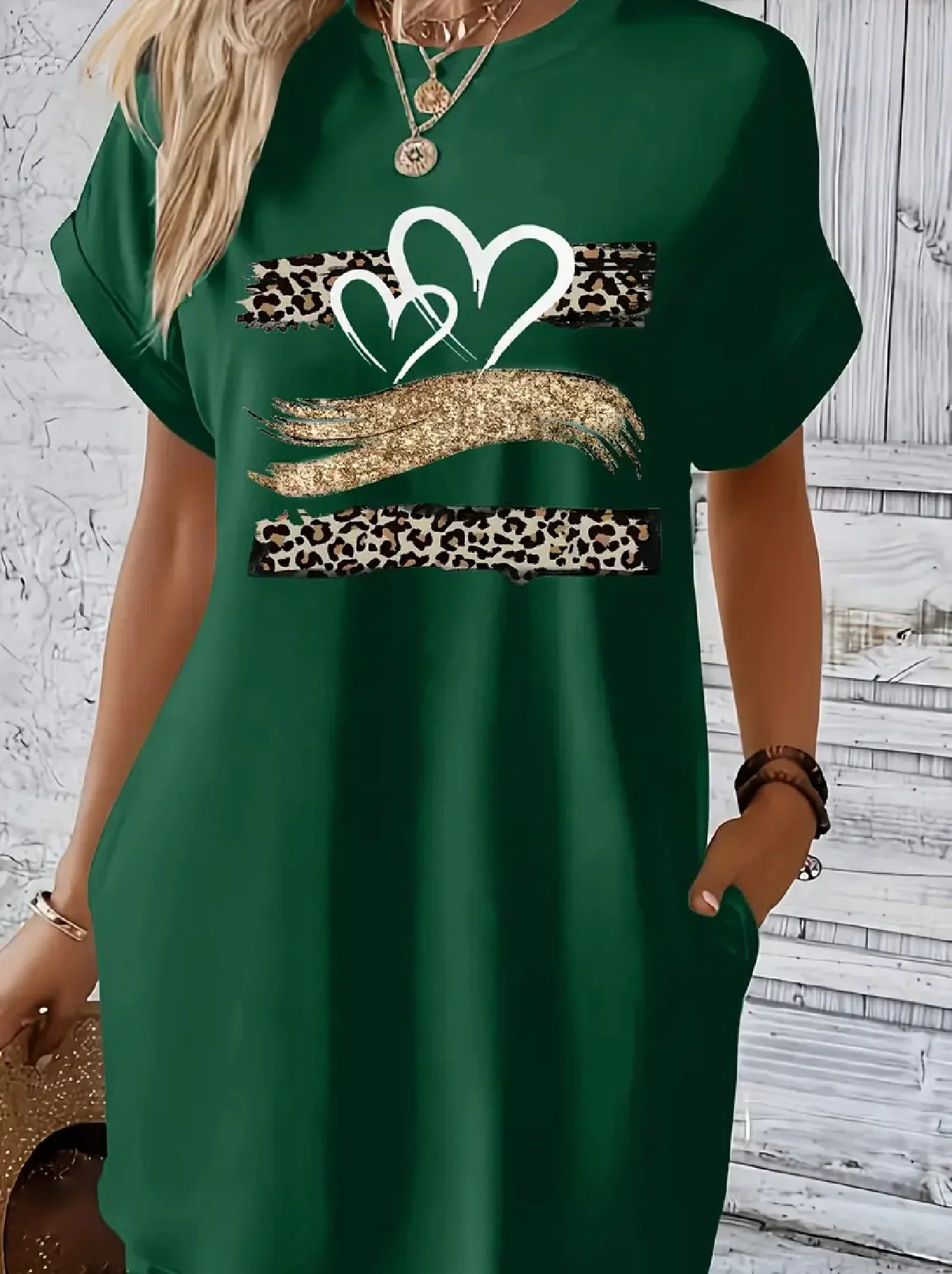 Women's Casual Faith hope love print Graphic TShirt Dress Short Sleeve Round Neck Loose Fit SpringSummer
Women's Casual Faith hope love print Graphic TShirt Dress Short Sleeve Round Neck Loose Fit SpringSummer