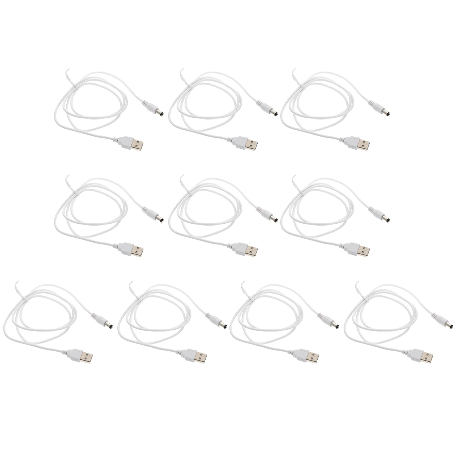 10 Pcs Cable USB to DC Replacement Cord for Multiple Devices White Fast Charging Copper Protective
10 Pcs Cable USB to DC Replacement Cord for Multiple Devices White Fast Charging Copper Protective