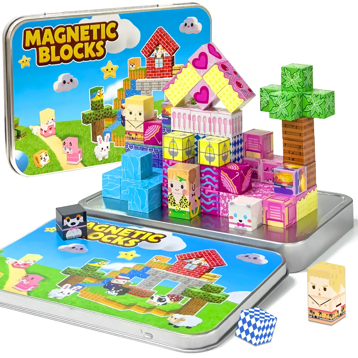 Magnetic Building Blocks Magnet pool party Set STEM Montessori Sensory Cube Toy For Kids Boys Girls Ages 3+ DIY Model Gifts
Magnetic Building Blocks Magnet pool party Set STEM Montessori Sensory Cube Toy For Kids Boys Girls Ages 3+ DIY Model Gifts