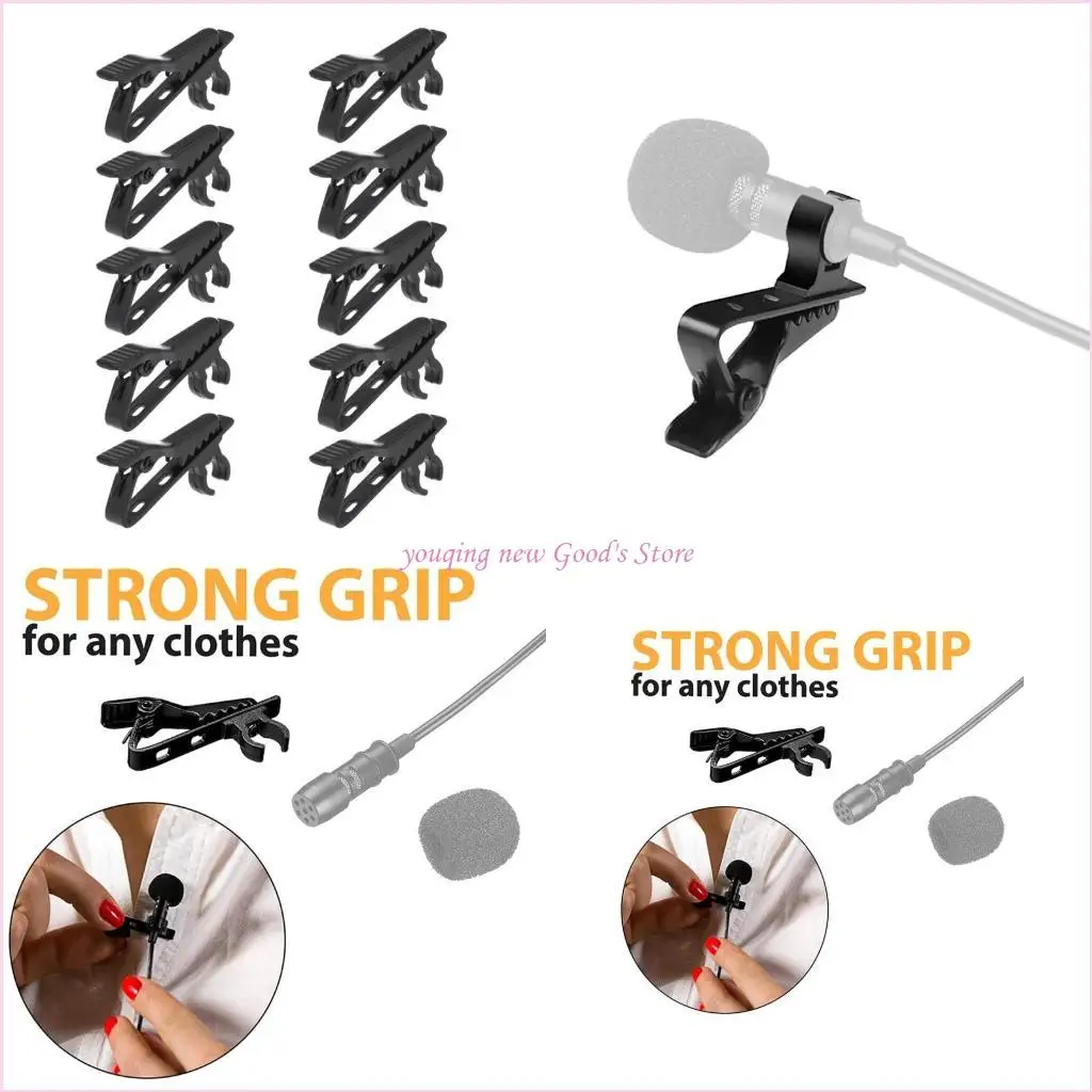 57QA Universal Mic Metal Clips Protable Lavalier Microphone Clip Lapel / Collar / Clothes Tie Microphones Holder Mount Clamp
57QA Universal Mic Metal Clips Protable Lavalier Microphone Clip Lapel / Collar / Clothes Tie Microphones Holder Mount Clamp