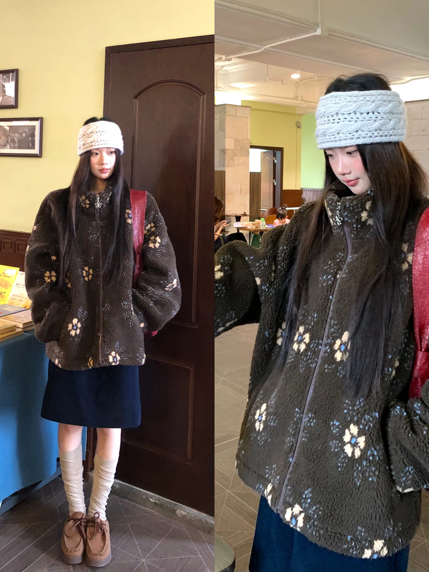 Red Celebri Lamb Fur Jaet Women's Sle Autumn Winter New Faion Brown Cotton Coat Fce Lined Cotton Vest Commute Sle
Red Celebri Lamb Fur Jaet Women's Sle Autumn Winter New Faion Brown Cotton Coat Fce Lined Cotton Vest Commute Sle