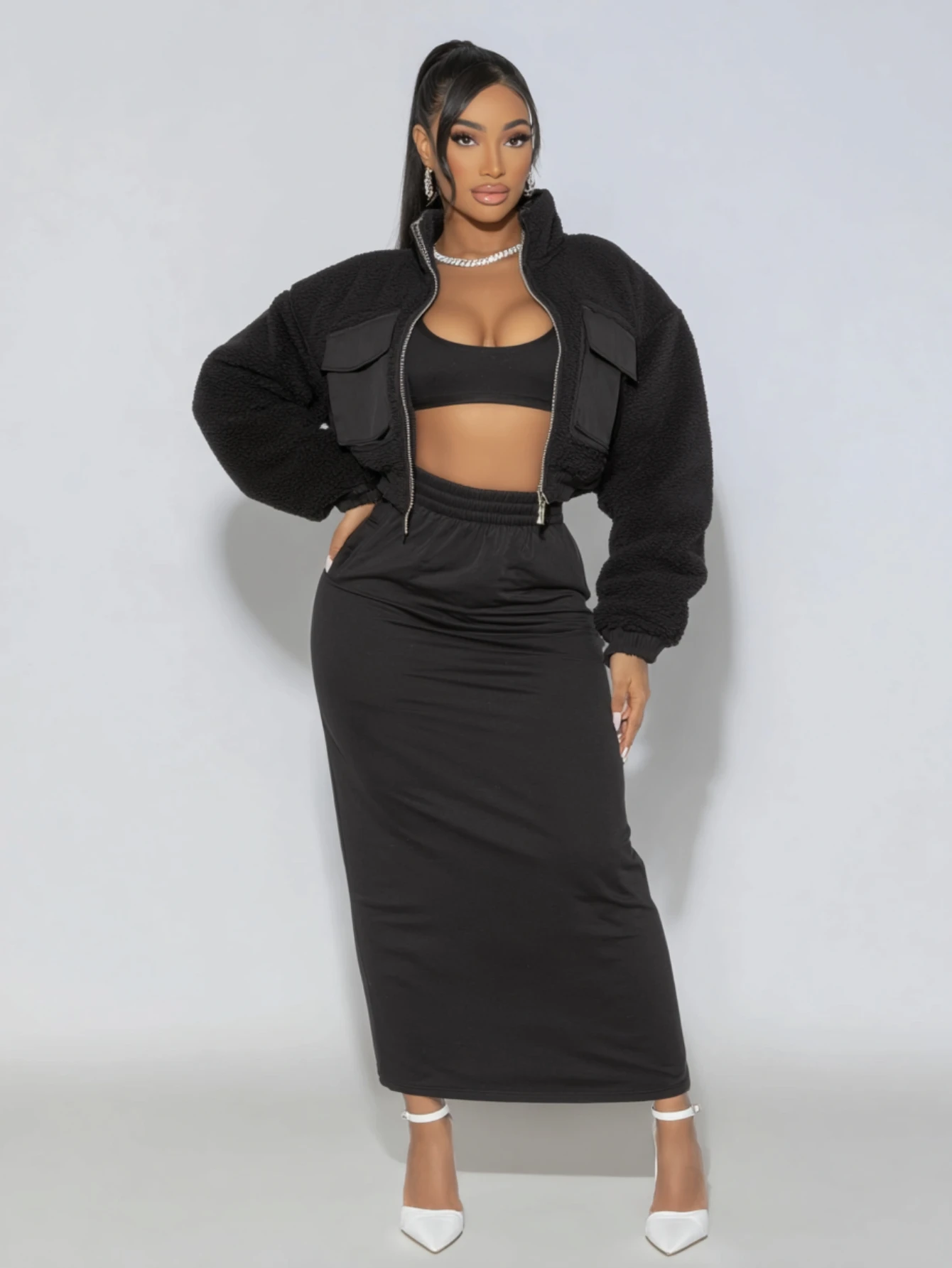 Mia Muse Select Women's Autumn Winter Coats Korean Casual Solid Color Pockets Zipper Long Sleeve Stand Collar Daily Coats
Mia Muse Select Women's Autumn Winter Coats Korean Casual Solid Color Pockets Zipper Long Sleeve Stand Collar Daily Coats